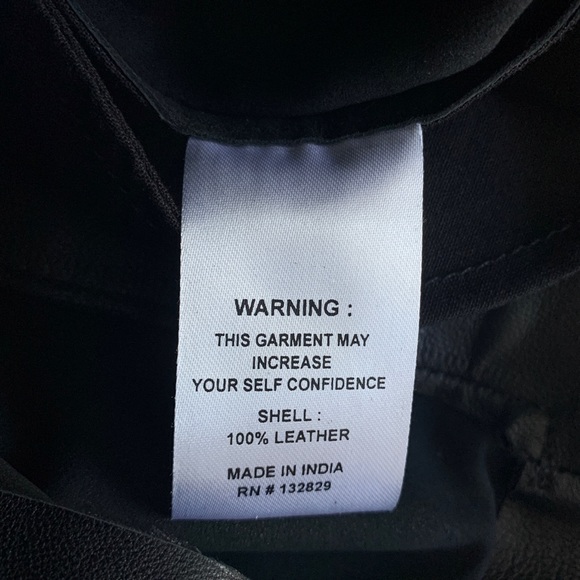 NEW Song of Style Revolve Suzie Leather Pants (Sz M) Belted Crop Black - Picture 14 of 15